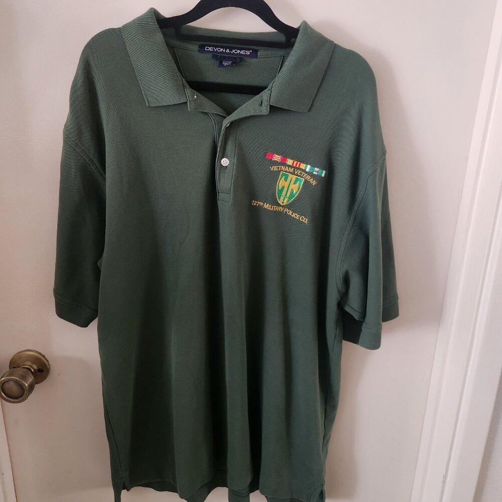 Vietnam Veteran 127th Military Police Polo - Size Large